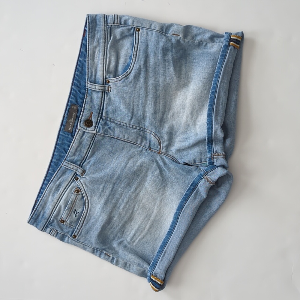 L.L. Bean Denim Shorts Vintage Distressed Faded L.L. Bean Signature size 10